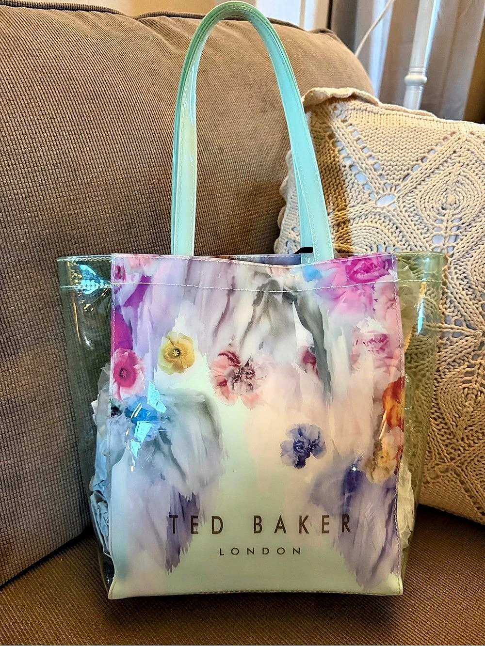 Ted Baker Floral Tote Multicolor & Green
